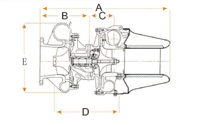 IHI/MAN Martine Turbo Compressor Housing RH Series Turbo Compressor Cover